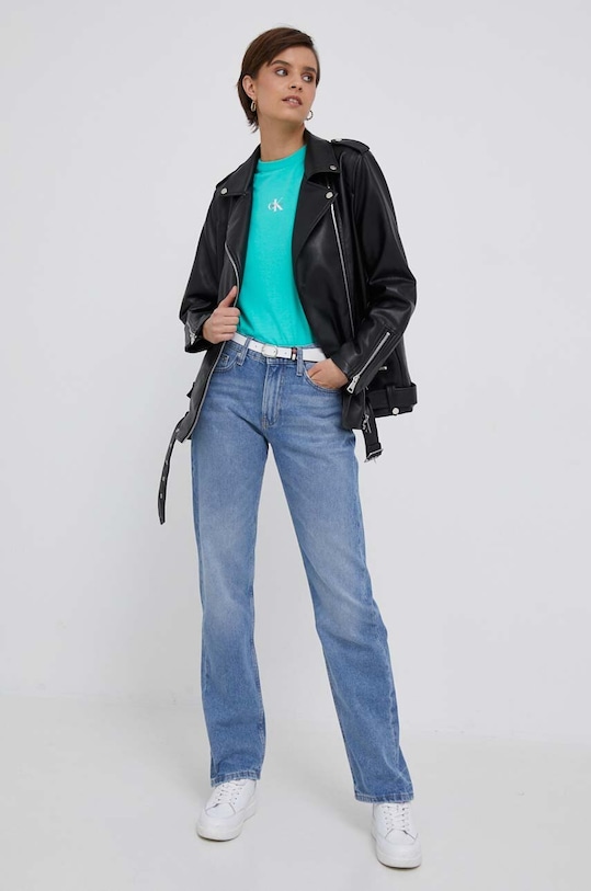 Kavbojke Calvin Klein Jeans J20J221222 modra AW24