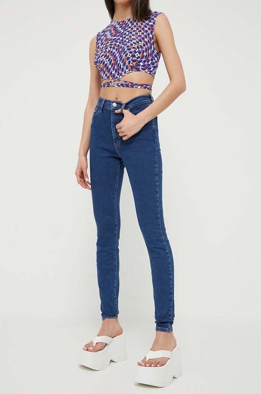 Tommy Jeans jeansy DW0DW16010 granatowy AW23