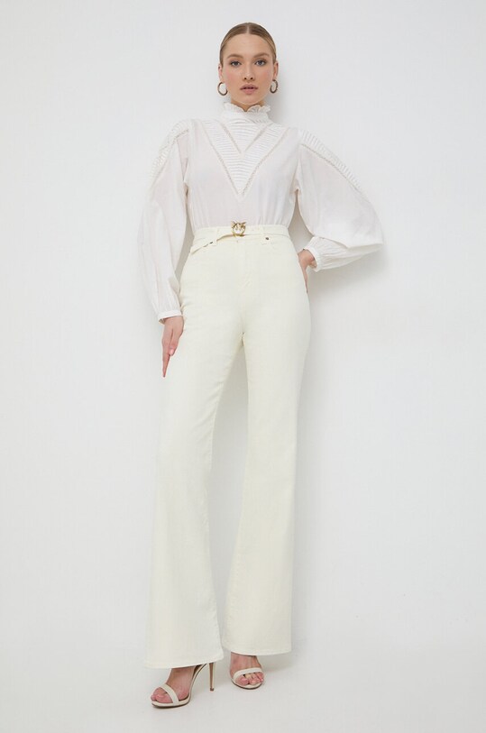 Pinko jeansy beżowy 101735.A0FL