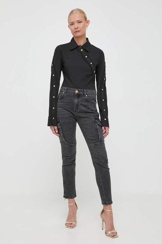 Pinko jeansy 101983.A0AE szary AW23