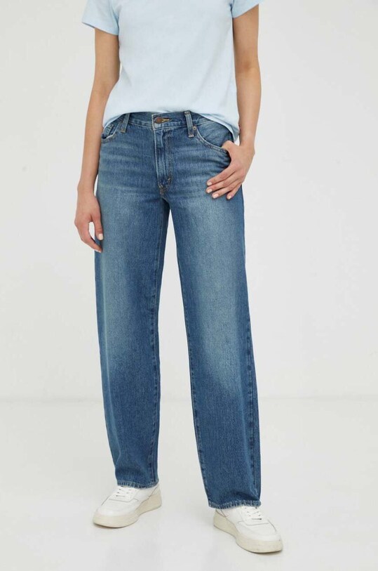 Levi's jeansy BAGGY DAD Planet friendly granatowy A3494.0028
