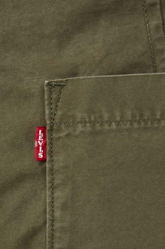 Levi's spodnie bawełniane BAGGY CARGO zielony A6077.0004