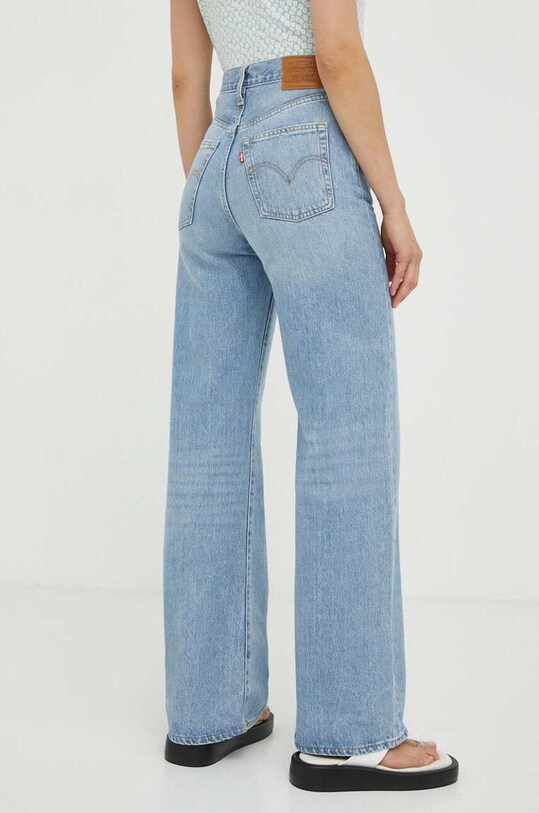 Odzież Levi's jeansy RIBCAGE WIDE LEG A6081.0002 niebieski