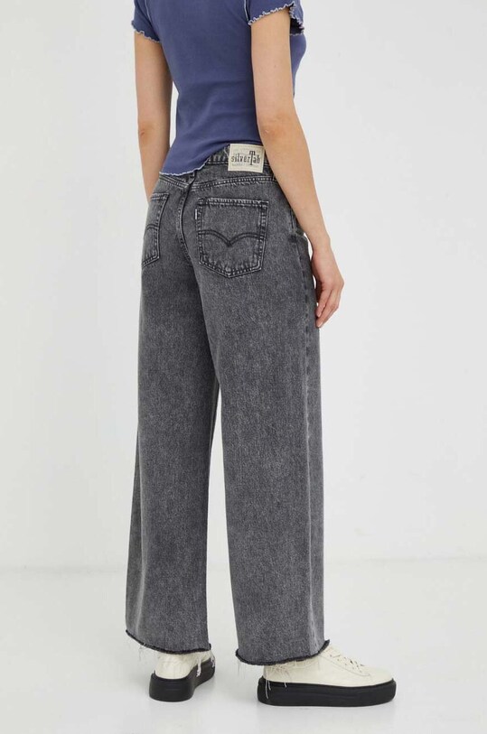 Odzież Levi's jeansy SILVERTAB LOW BAGGY CROP A6281.0000 czarny