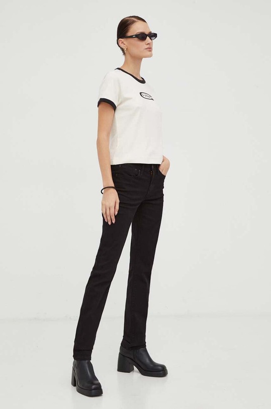 Kavbojke Levi's 712 SLIM WELT POCKET A6199.0001 črna AW23