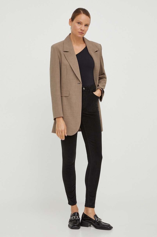Levi's pantaloni de catifea cord 721 18882.0677 negru AW23