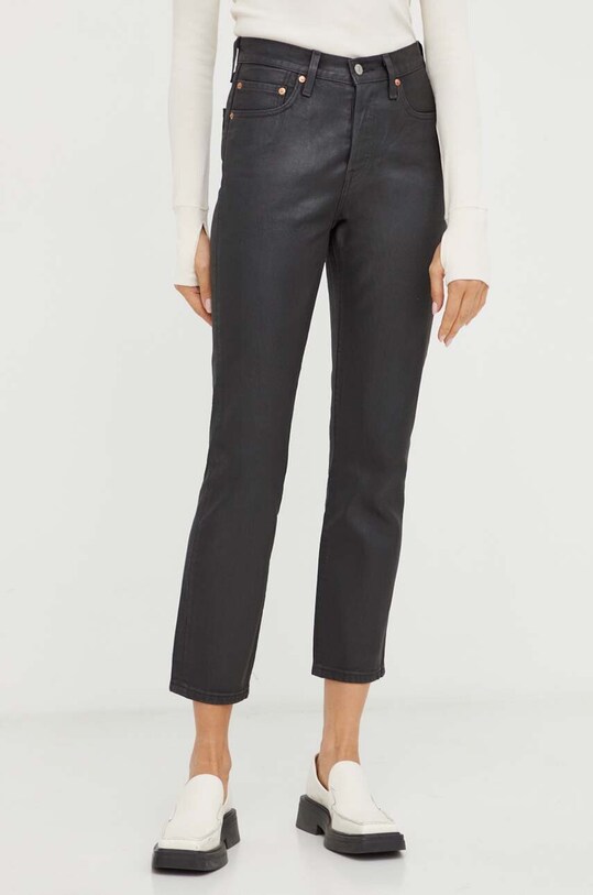 Τζιν παντελόνι Levi's 501 μαύρο A6186.0000