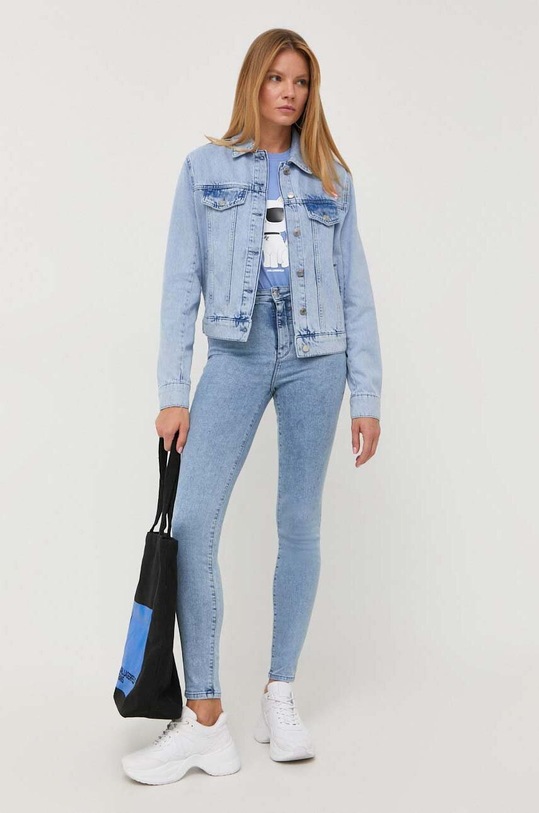Karl Lagerfeld jeansy 235W1100 niebieski AW23