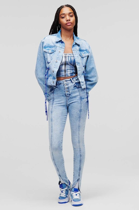 Džíny Karl Lagerfeld Jeans Planet friendly modrá 235J1102