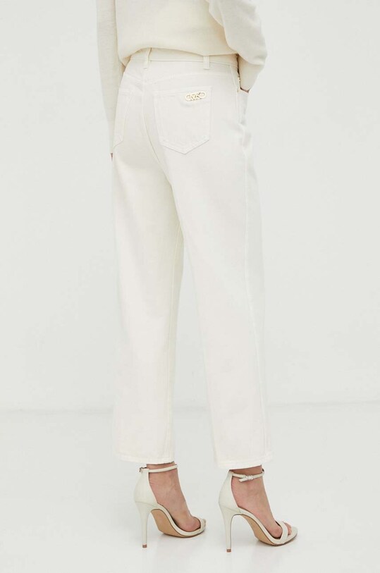 Odzież MICHAEL Michael Kors jeansy bawełniane MF3904880V beżowy