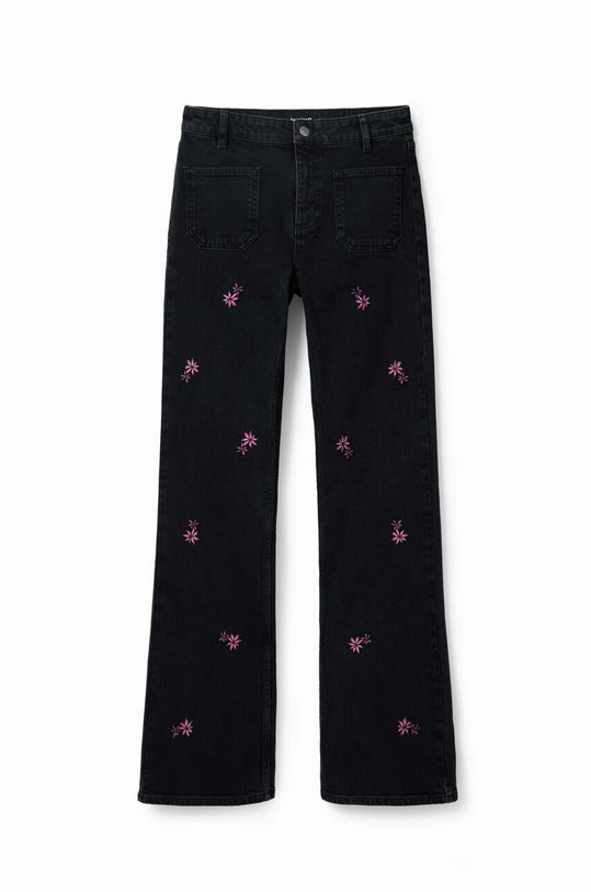 Τζιν παντελόνι Desigual 23WWDD52 μαύρο