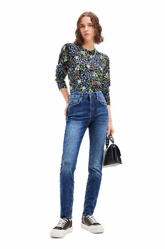 Desigual jeansi albastru 23WWDD90