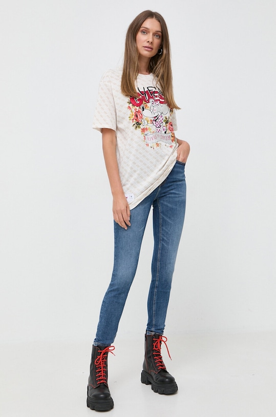 Guess jeansi W2YA46.D4Q02 bleumarin AW25