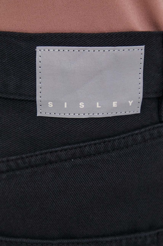 Sisley jeansi negru 4OH2LE02G.100