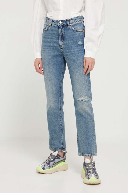 HUGO jeansy Planet friendly niebieski 50497473