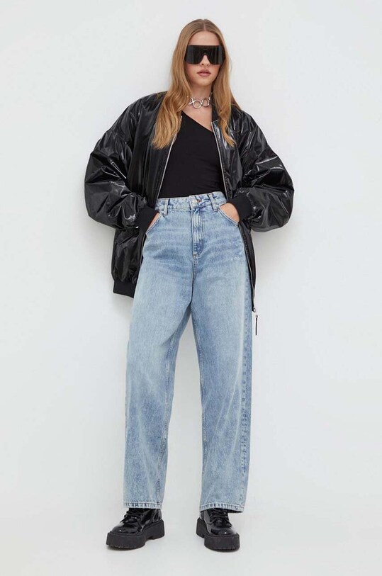 HUGO jeansy Gisanna 50502134 niebieski AW23