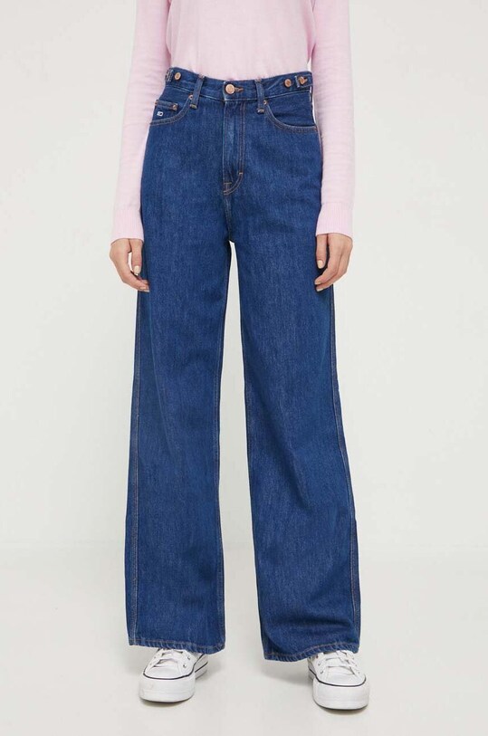 Τζιν παντελόνι Tommy Jeans Claire Planet friendly σκούρο μπλε DW0DW16654