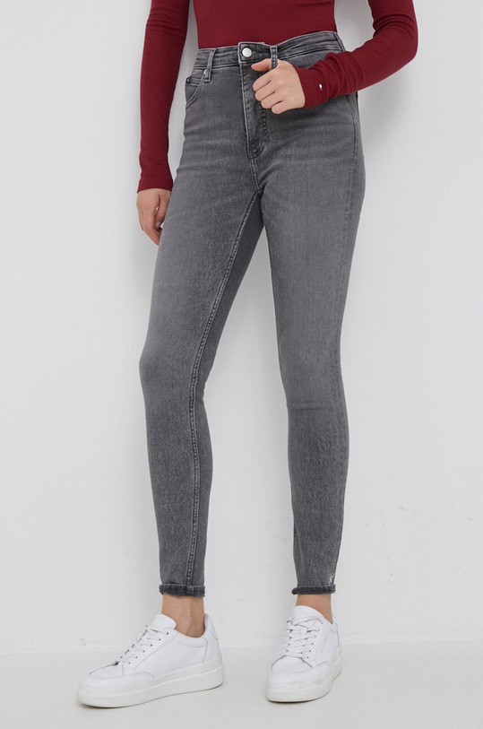 Τζιν παντελόνι Calvin Klein Jeans Planet friendly γκρί J20J221776