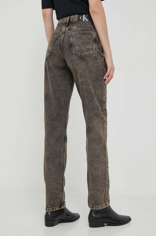 Odzież Calvin Klein Jeans jeansy J20J221833 brązowy