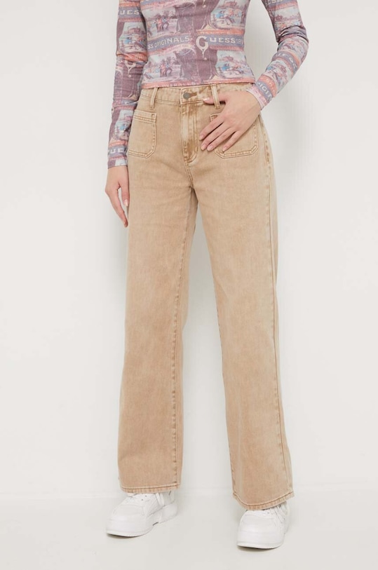 Τζιν παντελόνι Guess Originals καφέ W3BG02D4SB0