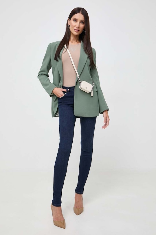 Morgan jeansy PAWEL.JEAN.BRUT granatowy AW23