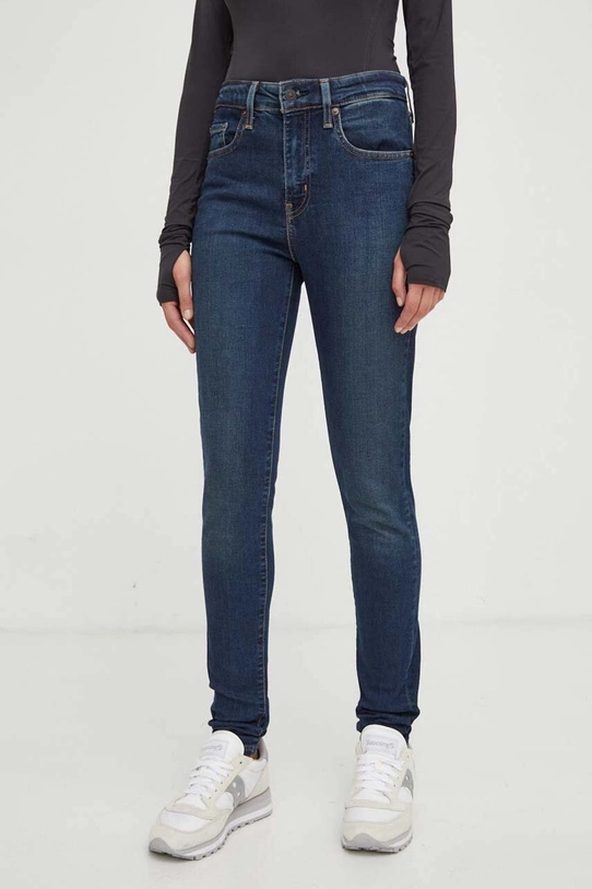 Levi's jeansi 721 HIGH RISE SKINNY Planet friendly bleumarin 18882.0593