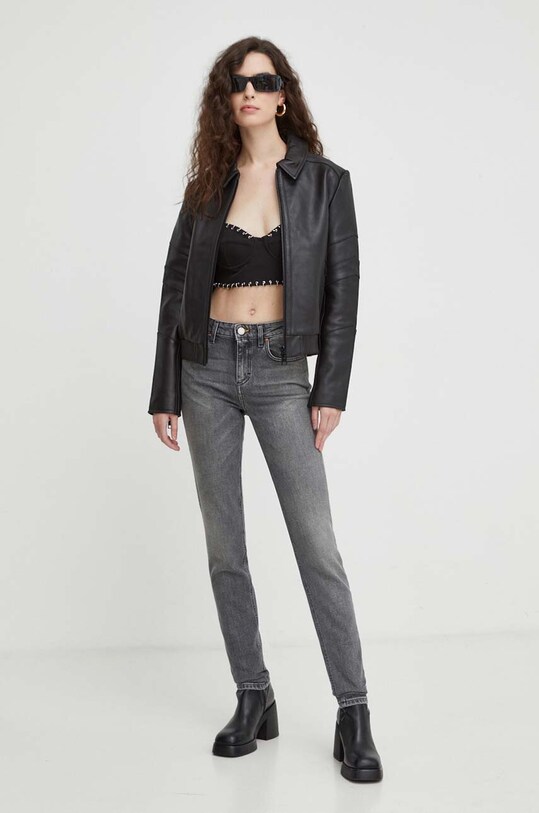 Won Hundred jeansy 0875.15043 szary AW23