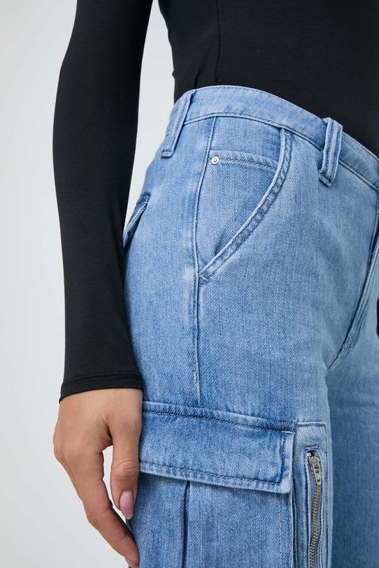 Τζιν παντελόνι Guess μπλε W4RA97.D58L1