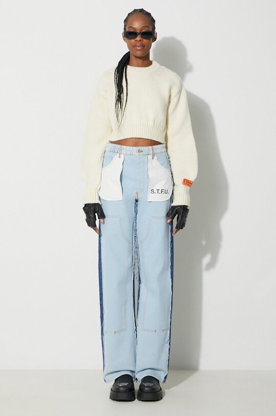 Rifle Heron Preston Washed Insideout Carpenter HWYB007F23DEN0014510 modrá AW23