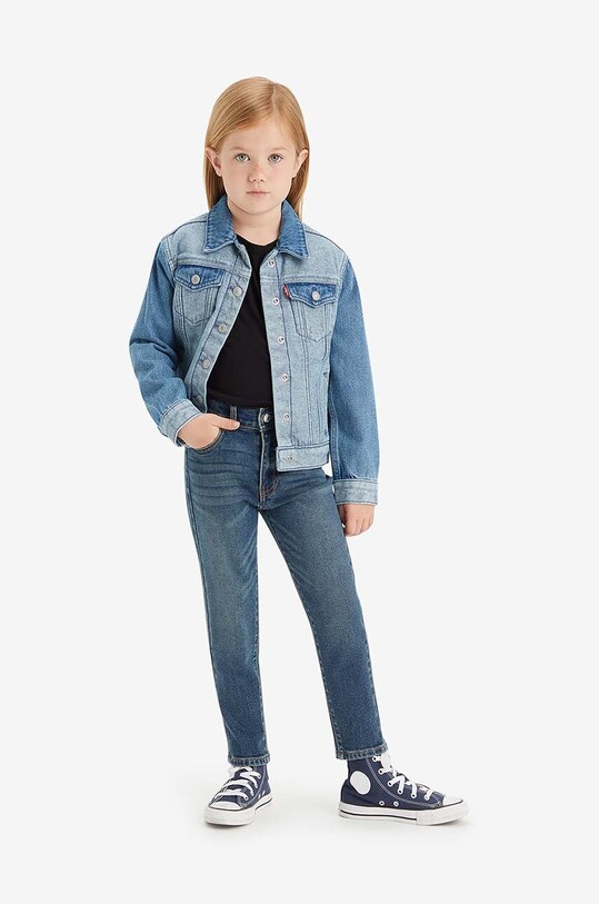 Детские джинсы Levi's Mini Mom Jeans джинсы голубой 3EG377