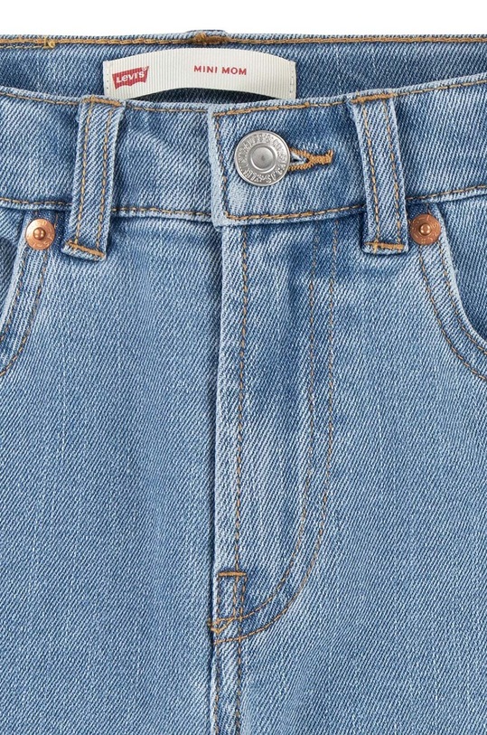 Dziewczynka Levi's jeansy dziecięce Mini Mom Jeans 4EG377 niebieski