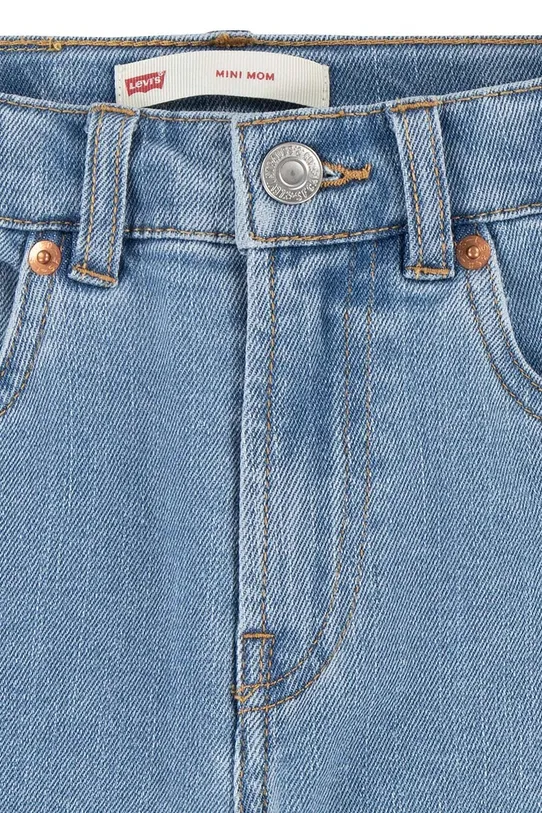 Dziewczynka Levi's jeansy dziecięce Mini Mom Jeans 4EG377 niebieski