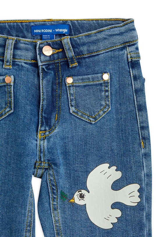 Mini Rodini jeansy dziecięce Mini Rodini x Wrangler 2383010160 niebieski