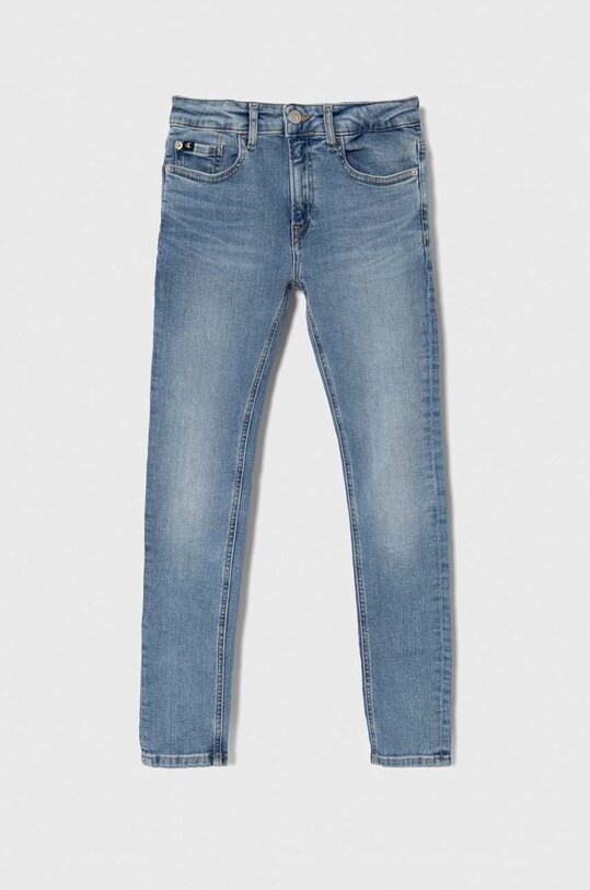 Дитячі джинси Calvin Klein Jeans з регулюванням блакитний IB0IB01776.9BYX