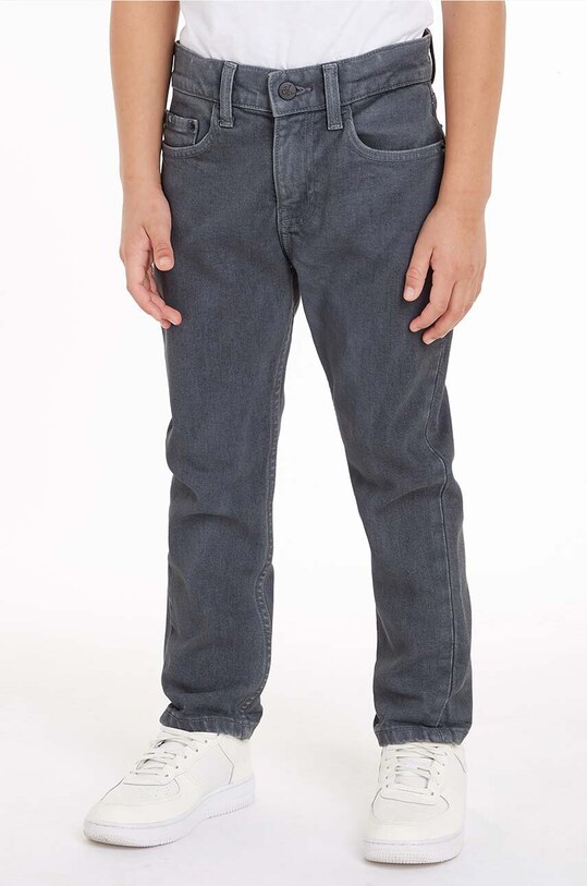 Calvin Klein Jeans jeansy dziecięce z regulacją szary IB0IB01783.9BYX
