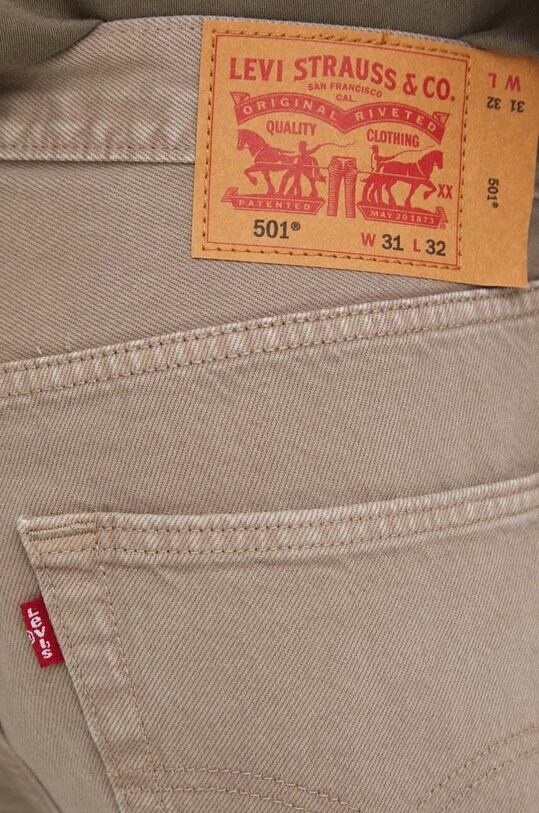 Levi's jeansy 501 beżowy 00501.3400