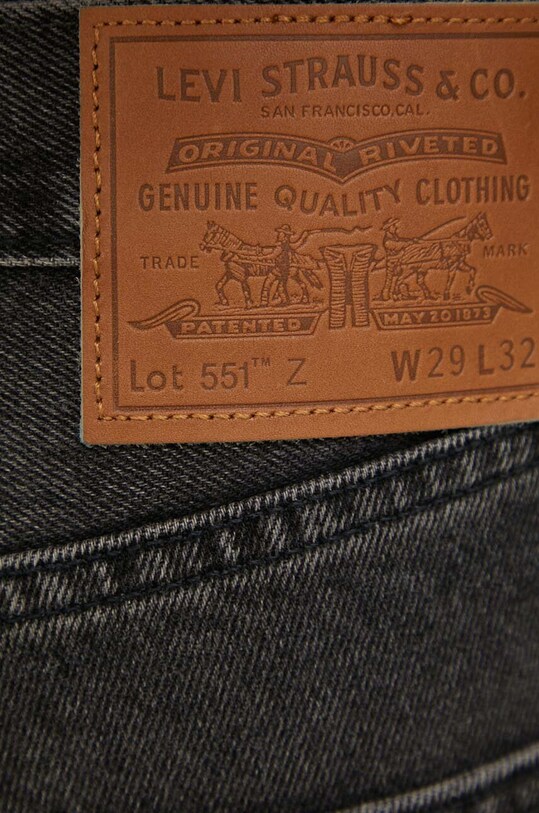 Levi's jeansi 551Z AUTHENTIC STRAIGHT 24767.0062 negru