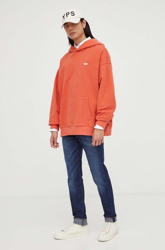 Džínsy s prímesou vlny Levi's 512 SLIM TAPER 28833.1213 tmavomodrá AW23