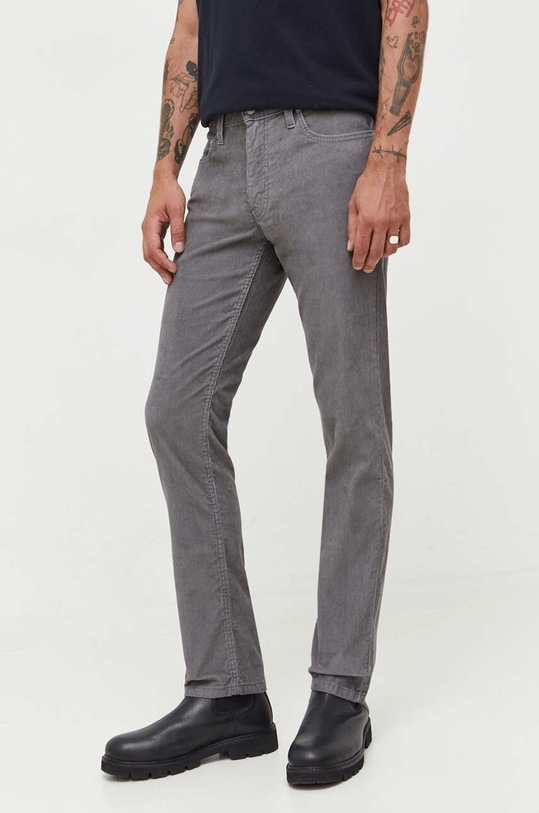 Levi's pantaloni de catifea cord 511 SLIM potrivit gri 04511.5698