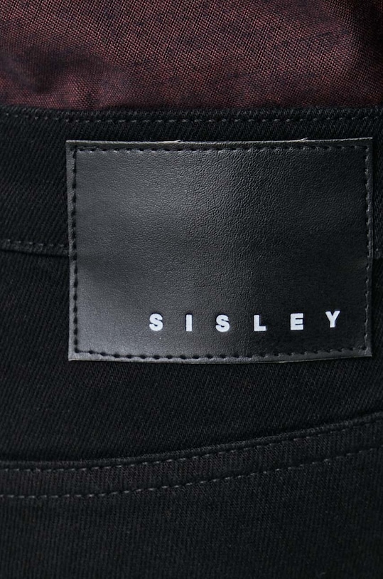Τζιν παντελόνι Sisley μαύρο 4FRTSE01W.800