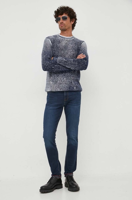 Tommy Hilfiger jeansy Layton granatowy MW0MW33357