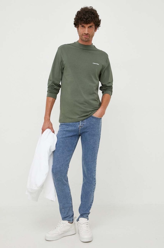 Calvin Klein Jeans jeansy J30J323866 niebieski AW23