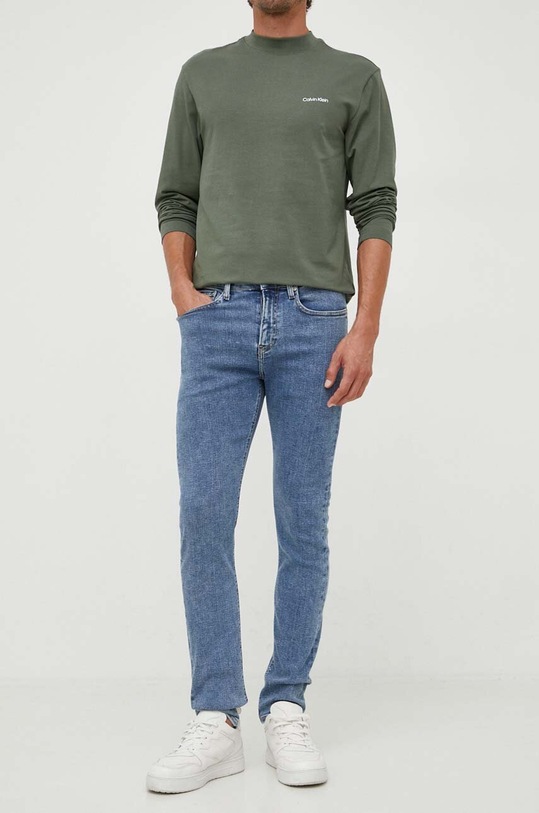 Odzież Calvin Klein Jeans jeansy J30J323866 niebieski