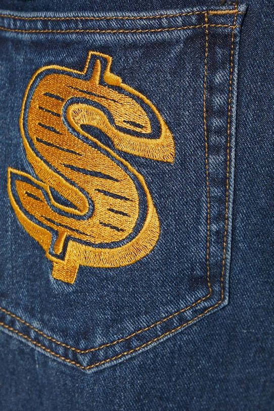 Τζιν παντελόνι Billionaire Boys Club DIAMOND & DOLLAR EMBROIDERED DENIM PANTS B23312 σκούρο μπλε