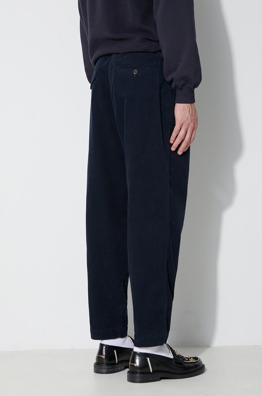 Universal Works corduroy trousers Pleated Track Pant navy 29519