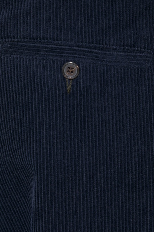 Universal Works spodnie sztruksowe PLEATED TRACK PANT 29519 granatowy