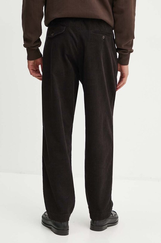 Odzież Universal Works spodnie sztruksowe PLEATED TRACK PANT 29519 brązowy