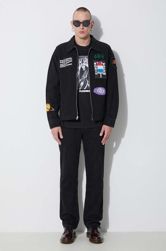 Джинси PLEASURES Washing Machine Denim P23SY007 чорний AW23