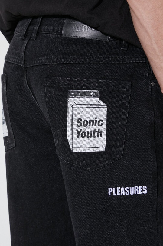 PLEASURES jeans Washing Machine Denim P23SY007 nero