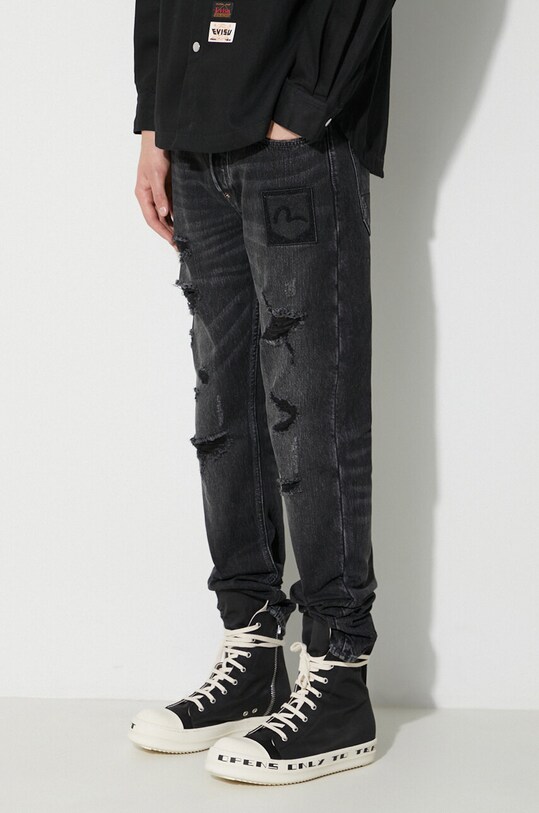 Odzież Evisu jeansy Camuflage Brushstroke Daicock 2EAHTM3JE890317CS czarny